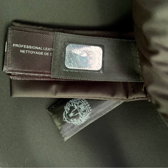 Rudsak Lamb Leather Bikercore Short Sleeve Chevron Black Top Size XS - Picture 7 of 10